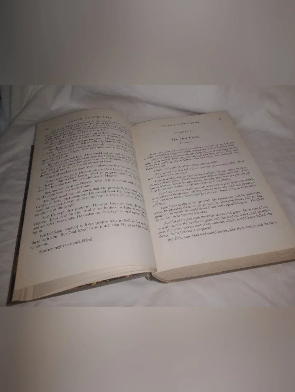 Vintage The Child's Story Bible 1949 Book by Catherine F Vos Religion Christian